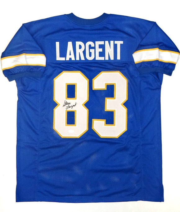 Steve Largent Signed / Autographed Blue W/ Yellow Jersey- JSA W Authenticated