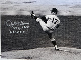 Denny McLain Autographed 16x20 B&W Pitching Photo- JSA W Auth