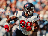 Jadeveon Clowney Autographed Houston Texans 16x20 Running Photo- JSA W Auth