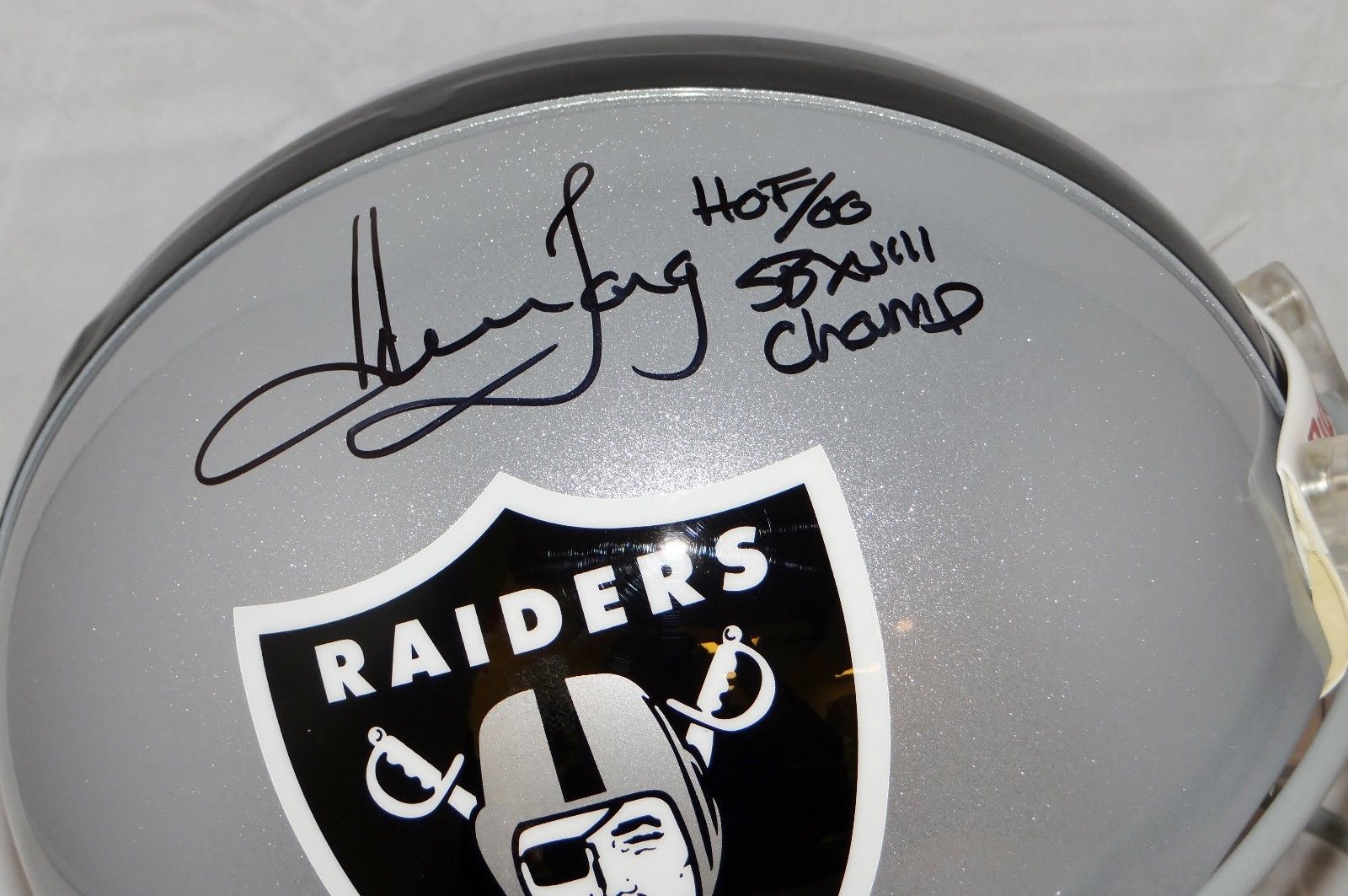 Howie Long Autographed Oakland Raiders Proline Helmet