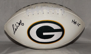 Ron Wolf Autographed Green Bay Packers Logo Football w/ HOF 15 and JSA W