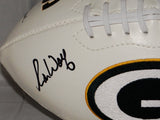Ron Wolf Autographed Green Bay Packers Logo Football w/ HOF 15 and JSA W