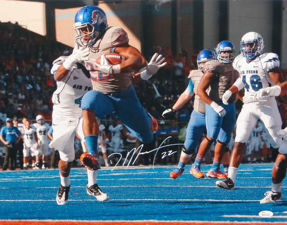 Doug Martin Autographed 16x20 Boise State In AIr Photo- JSA W Authenticated