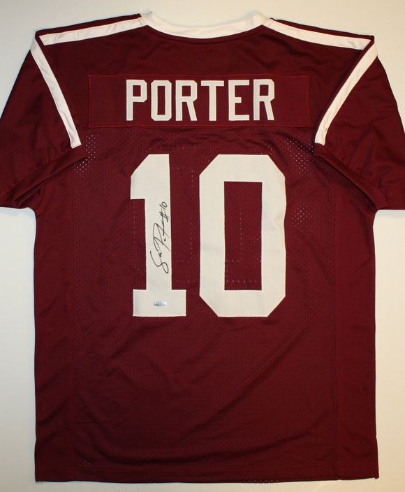 Sean Porter Autographed Maroon Jersey- TriStar Authenticated
