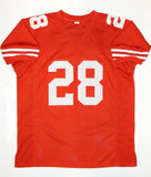 Carlos Hyde Autographed Red Pro Style Jersey- JSA W Auth *2