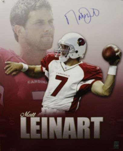 Matt Leinart Autographed 16x20 Cardinals Named Photo- Leinart Hologram