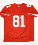 Anquan Boldin Autographed Red Pro Style Jersey- JSA W Auth