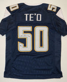 Manti Te'o Signed / Autographed Navy Blue w/ Yellow Jersey- Manti Hologram