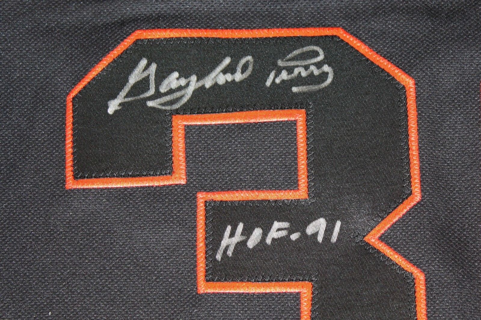 Gaylord Perry Autographed Black San Francisco Giants Jersey W/ HOF