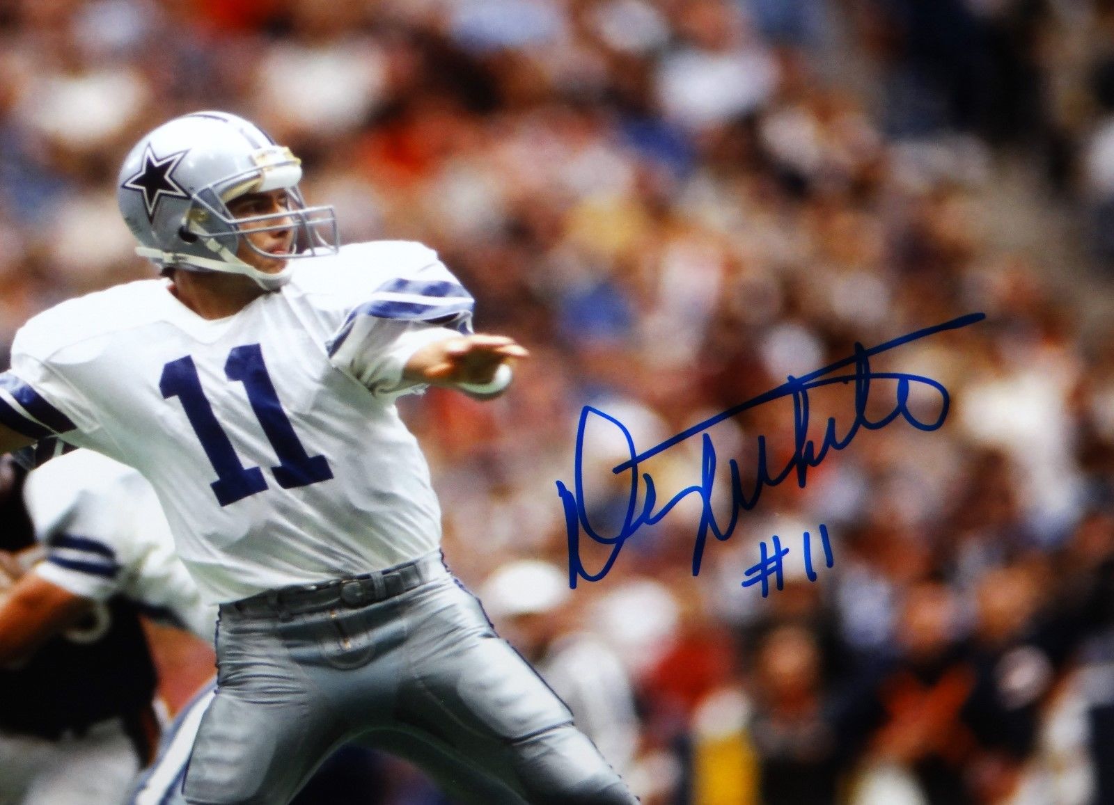 Danny White autograph 8x10, Dallas Cowboys