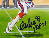 Andre Reed HOF Autographed Buffalo Bills Goal Line Art Card- JSA Authenticated