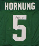 Paul Hornung Signed / Autographed Green Jersey with 59 Heisman and JSA W