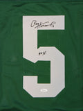 Paul Hornung Signed / Autographed Green Jersey with 59 Heisman and JSA W