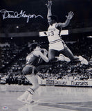David Thompson Signed Denver Nuggets 16x20 B&W In The Air Photo- PSA/DNA Auth