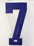 Tyrann Mathieu Autographed White College Style Jersey- JSA Witnessed Auth