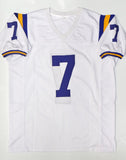 Tyrann Mathieu Autographed White College Style Jersey- JSA Witnessed Auth