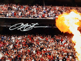 Arian Foster Autographed 16x20 Bow Near Fire Photo- JSA W Authenticated