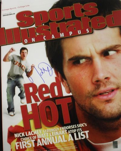 Matt Leinart Autographed 16x20 SI Red Hot Trojans Photo- GTSM Authenticated