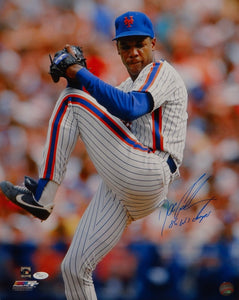 Doc Gooden WS Champ Autographed 16x20 Vertical Pitching Photo- JSA Authenticated