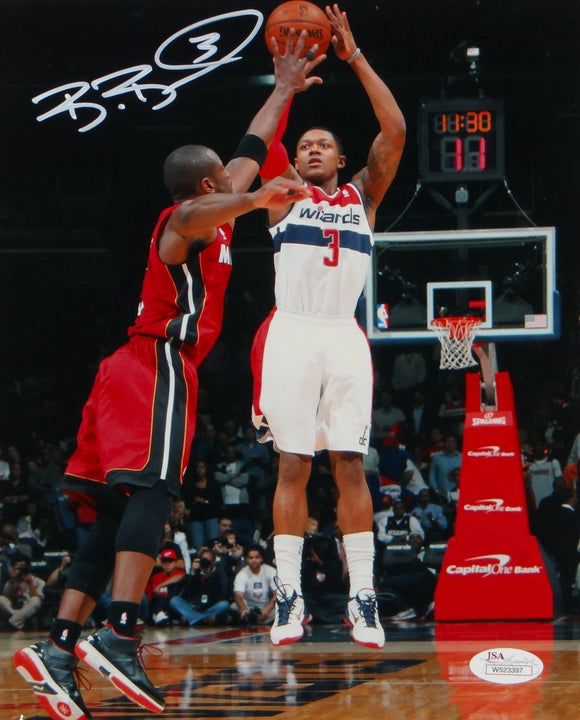 Bradley Beal Autographed 8x10 Front View Shooting Photo- JSA W Authenticated