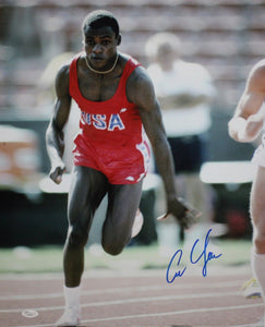 Carl Lewis Autographed 16x20 Vertical Front View Photo- JSA W Authenticated