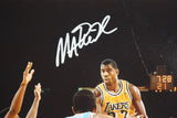 Magic Johnson Autographed Lakers 16x20 Passing In Air Photo- PSA/DNA