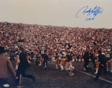Rudy Ruettiger Autographed 16x20 Carried Off Field Photo- JSA W Authenticated
