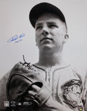 Ralph Kiner Autographed 16x20 B&W Up Close Photo- JSA Authenticated