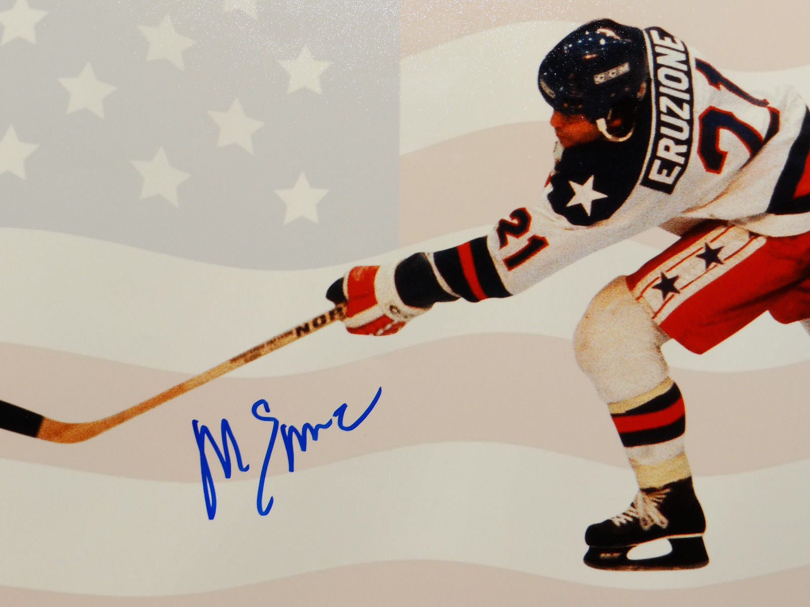 Mike Eruzione Signed Framed 16x20 1980 USA Team Hockey Photo JSA – Sports  Integrity