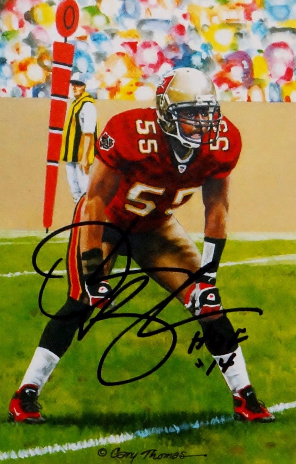 Derrick Brooks Autographed Signed 16x20 Photo Florida State