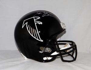 Deion Sanders Autographed *White Atlanta Falcons F/S 90-02 TB Helmet- JSA W Auth