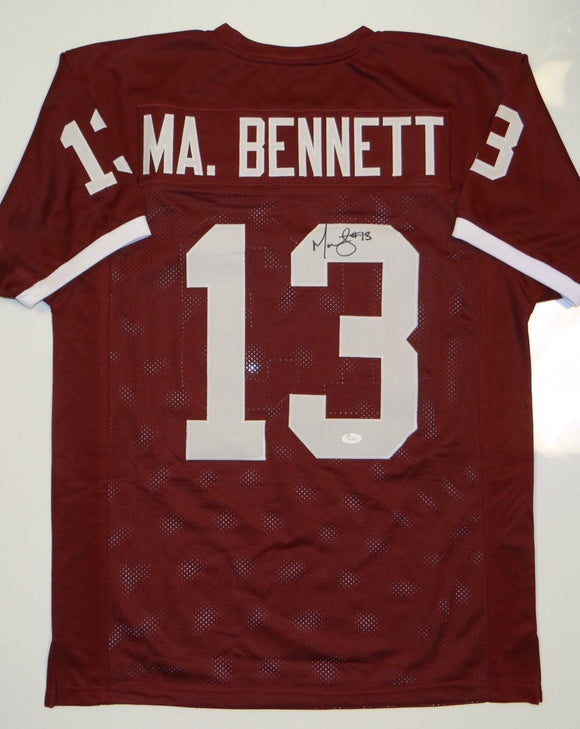 Martellus Bennett Autographed Maroon Jersey- JSA W Authenticated