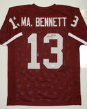 Martellus Bennett Autographed Maroon Jersey- JSA W Authenticated