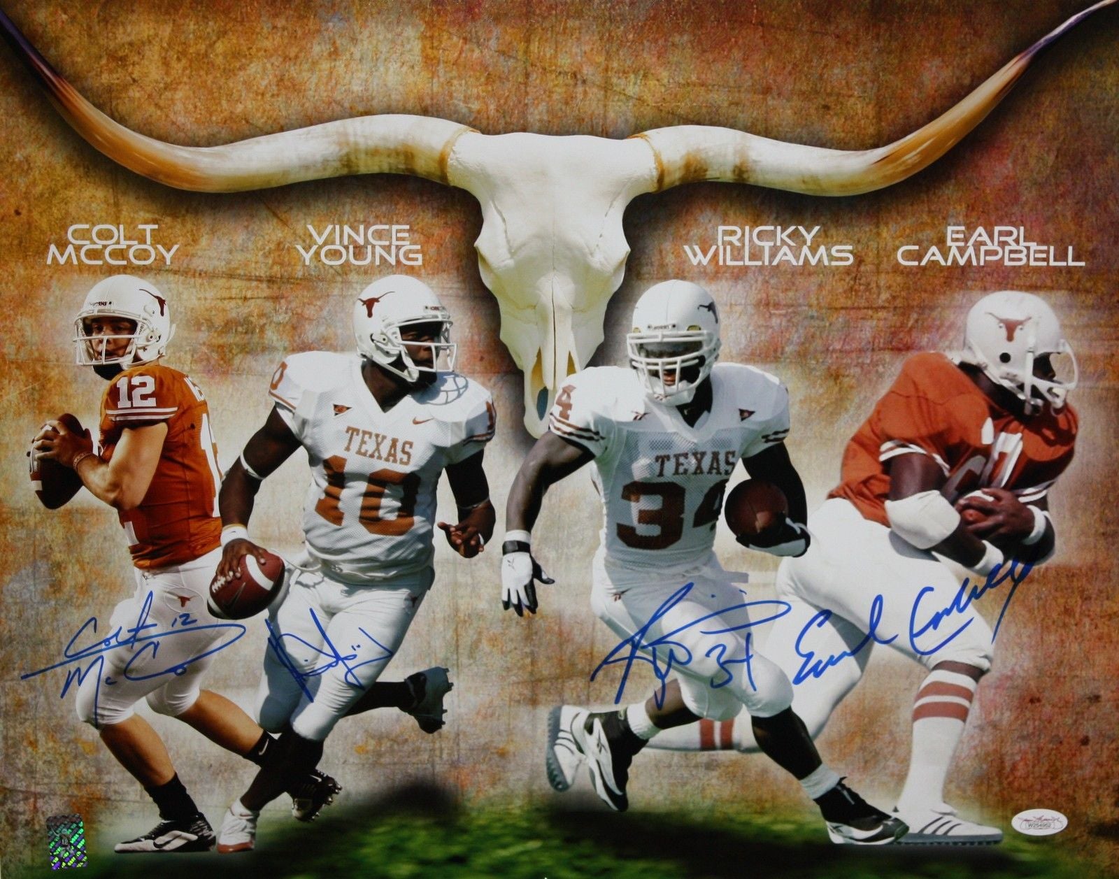 COLT MCCOY AUTOGRAPHED HAND SIGNED COLT MCCOY TEXAS LONGHORNS 8X10 PHOTO -  Signature Collectibles