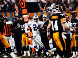 Larry Brown Signed Dallas Cowboys 16x20 Against Steelers Front View Photo W/ MVP- JSA W Auth