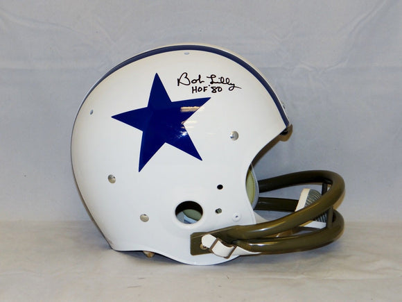 Bob Lilly Autographed F/S Dallas Cowboys 60-63 TB TK Helmet W/ HOF- JSA W Auth