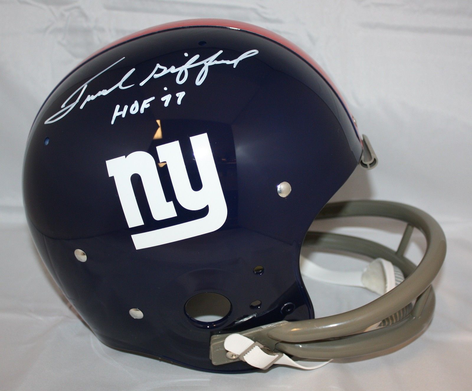 Frank Gifford Autographed F/S New York Giants Helmet W/ HOF- JSA W *Si –  The Jersey Source