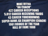 Mike Ditka Autographed Blue Pro Style Stat1 Jersey- JSA Witnessed Authenticated