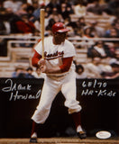 Frank Howard Autographed 8x10 Washington Senators Batting Photo with JSA W Auth