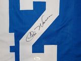 Chris Warren Signed / Autographed Blue Pro Style Jersey- JSA W Authenticated