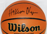 Hakeem Olajuwon Autographed *Black Wilson NCAA Basketball- JSA Auth