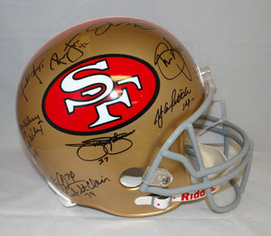 San Francisco 49ers Greats Autographed Full Size Helmet- JSA Authentic –  The Jersey Source
