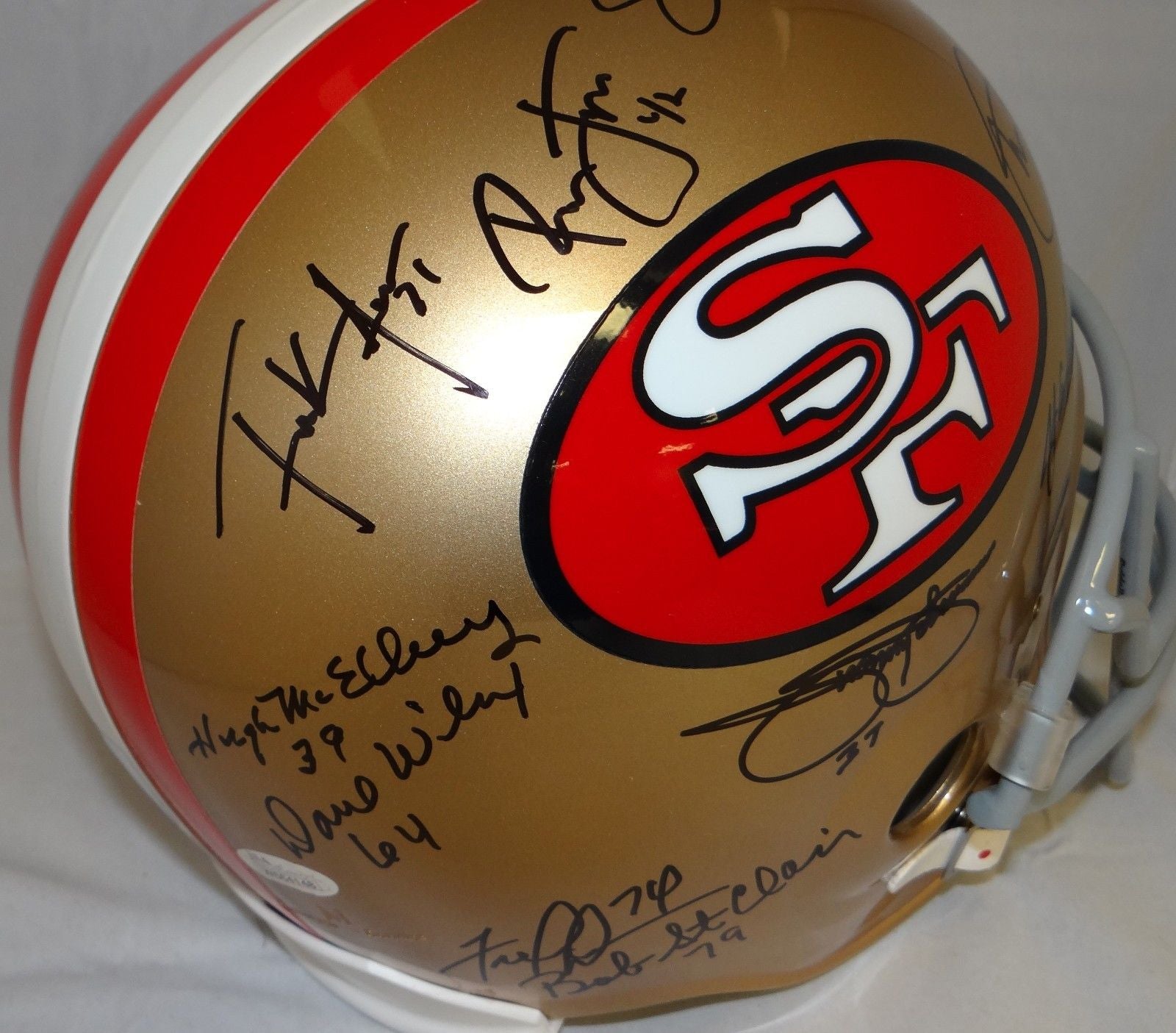 Steve Young Signed Helmet Authentic Full Size 49ers - COA