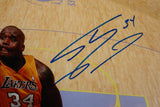 Shaquille O'Neal Autographed 16x20 Lakers Dunking PF Photo- JSA W Authenticated