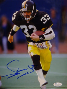 Merril Hoge Autographed 8x10 Vertical Running Photo- JSA Authenticated