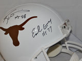 Earl Campbell Ricky Williams HT Signed Texas Longhorns F/S Riddell Helmet- JSA W Auth