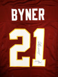 Earnest Byner 2x Pro Bowl Autographed Maroon Pro Style Jersey- JSA W Auth