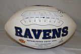 Joe Flacco Autographed Baltimore Ravens Logo Football- JSA Authenticated