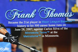 Frank Thomas Big Hurt Autographed 16x20 Named Swinging Photo- JSA Authenticated