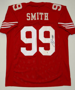 Aldon Smith Autographed Red Pro Style Jersey- PSA/DNA Authenticated